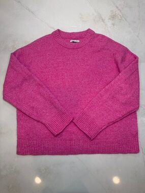 American Eagle Outfitters Hot Pink Crewneck Sweater